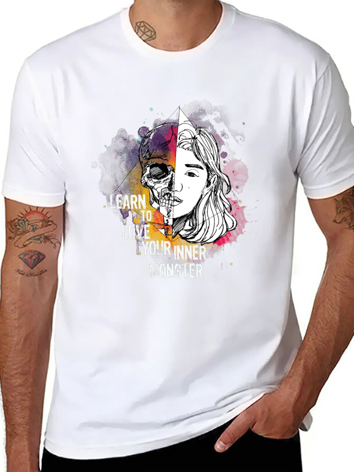 Learn To Love Your Inner Monster Essential Unisex Summer Tee – Soft Cotton Casual Fit