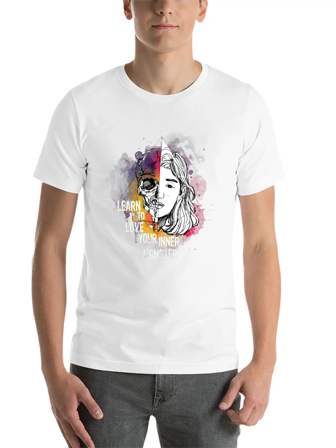 Learn To Love Your Inner Monster Essential Unisex Summer Tee – Soft Cotton Casual Fit