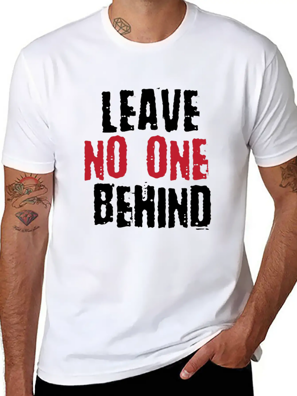 Leave No One Behind | Tolerance Gift Classic Cotton Tee – Unisex Comfort For Any Season