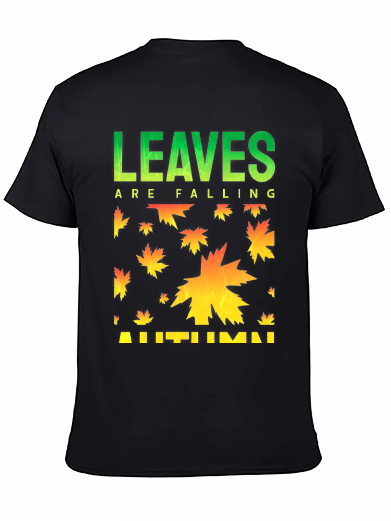 Leaves Are Falling Autumn Is Calling Seasons Basic Graphic T-Shirt – Daily Comfort In Soft Cotton