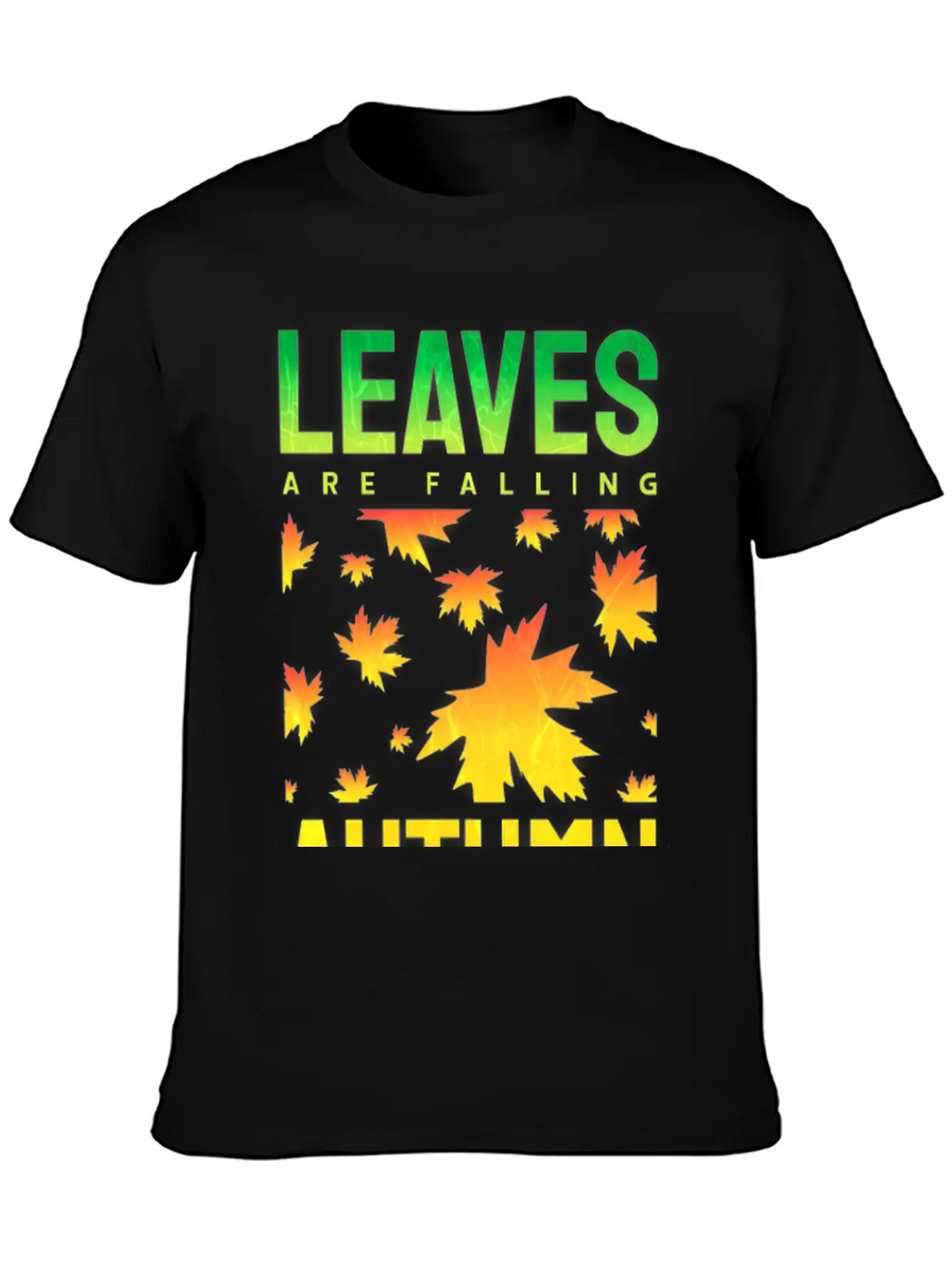 Leaves Are Falling Autumn Is Calling Seasons Basic Graphic T-Shirt – Daily Comfort In Soft Cotton