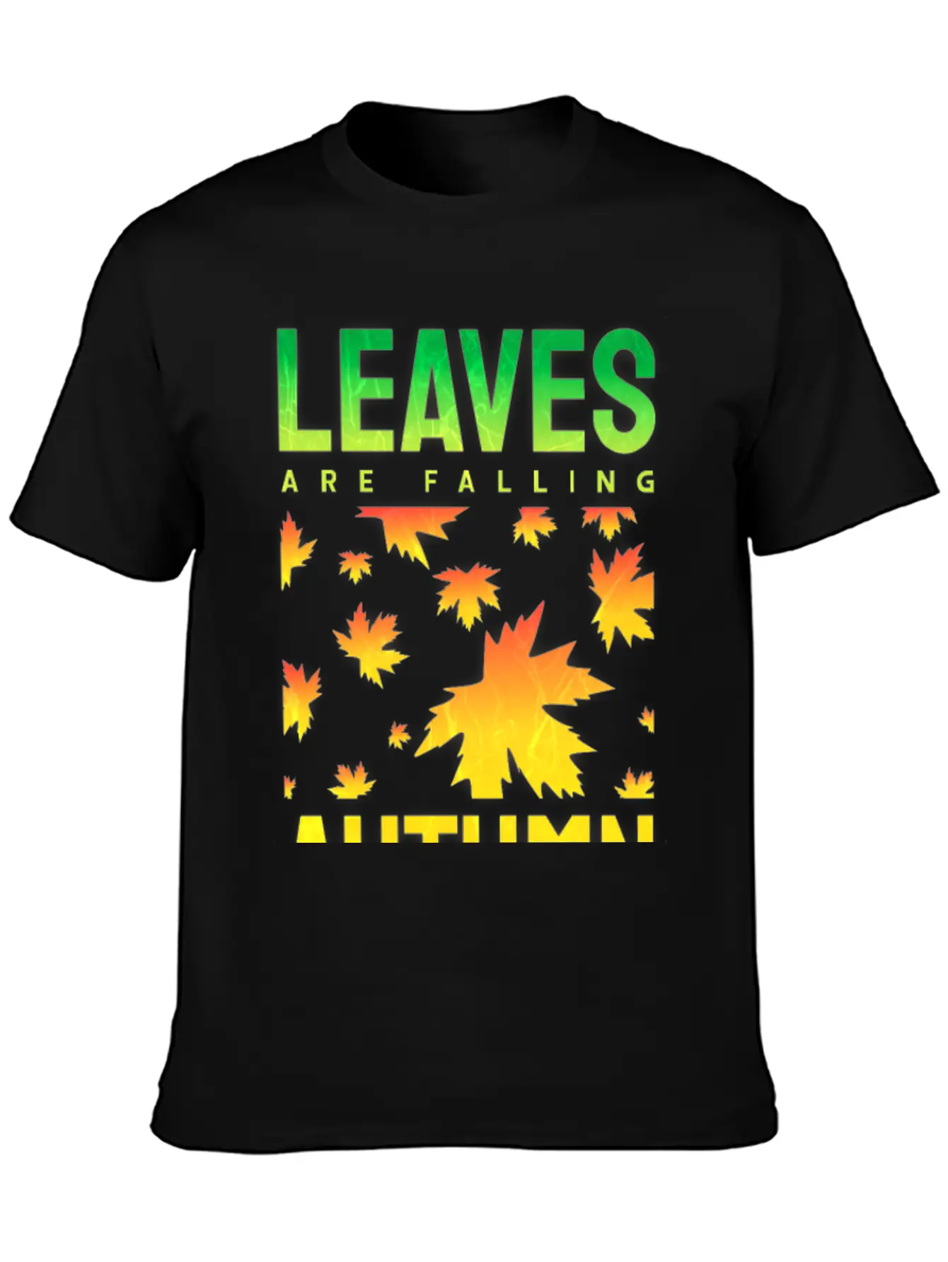 Leaves Are Falling Autumn Is Calling Seasons Basic Graphic T-Shirt – Daily Comfort In Soft Cotton