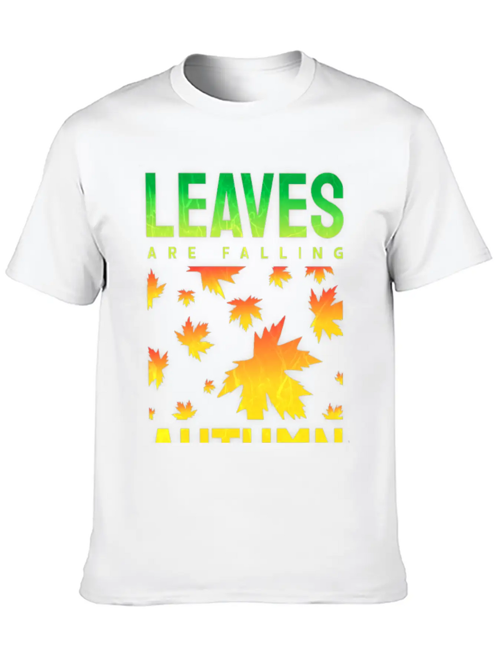 Leaves Are Falling Autumn Is Calling Seasons Basic Graphic T-Shirt – Daily Comfort In Soft Cotton