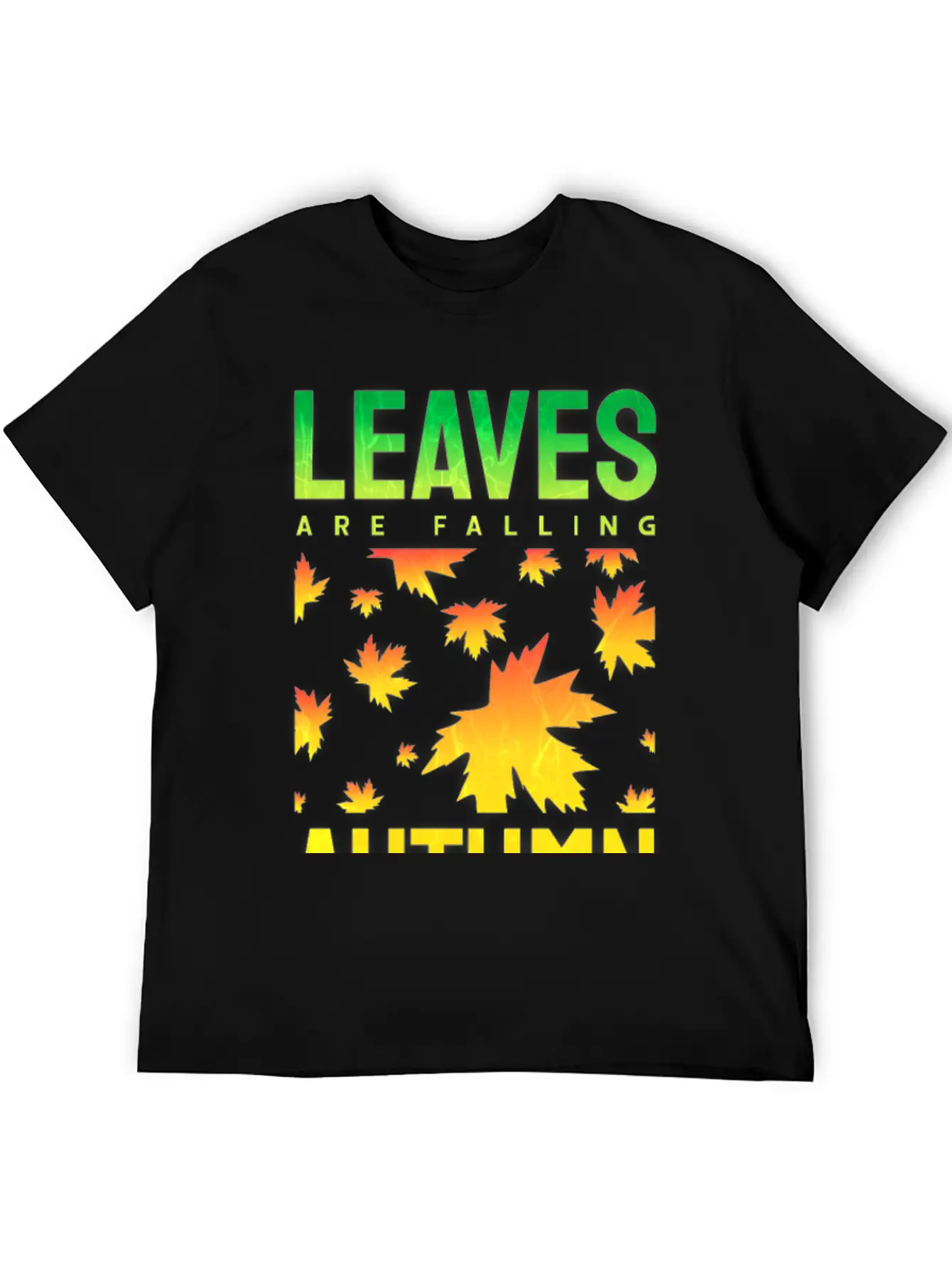 Leaves Are Falling Autumn Is Calling Seasons Basic Graphic T-Shirt – Daily Comfort In Soft Cotton