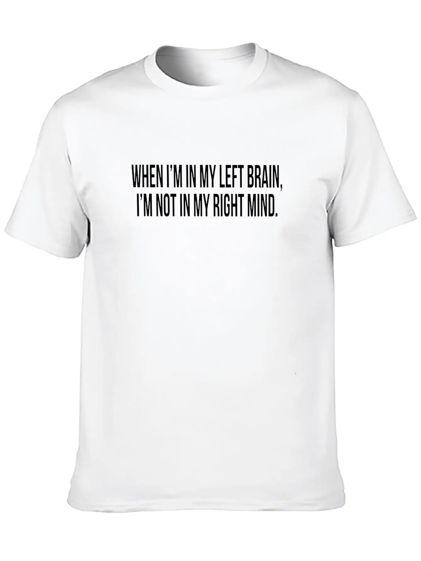 LEFT BRAIN RIGHT MIND Essential Cotton Tee For Daily Outfits – Unisex Style