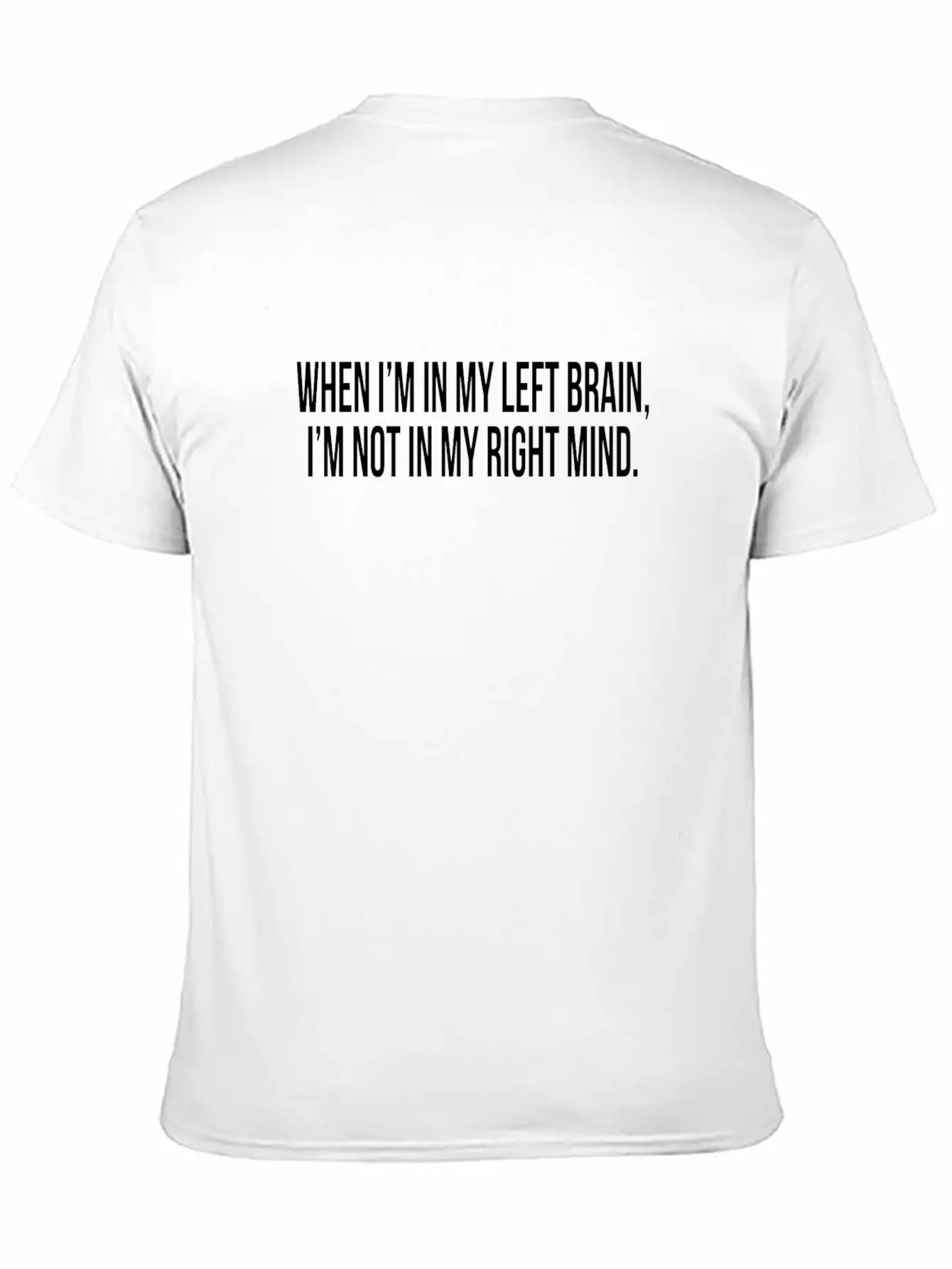 LEFT BRAIN RIGHT MIND Essential Cotton Tee For Daily Outfits – Unisex Style