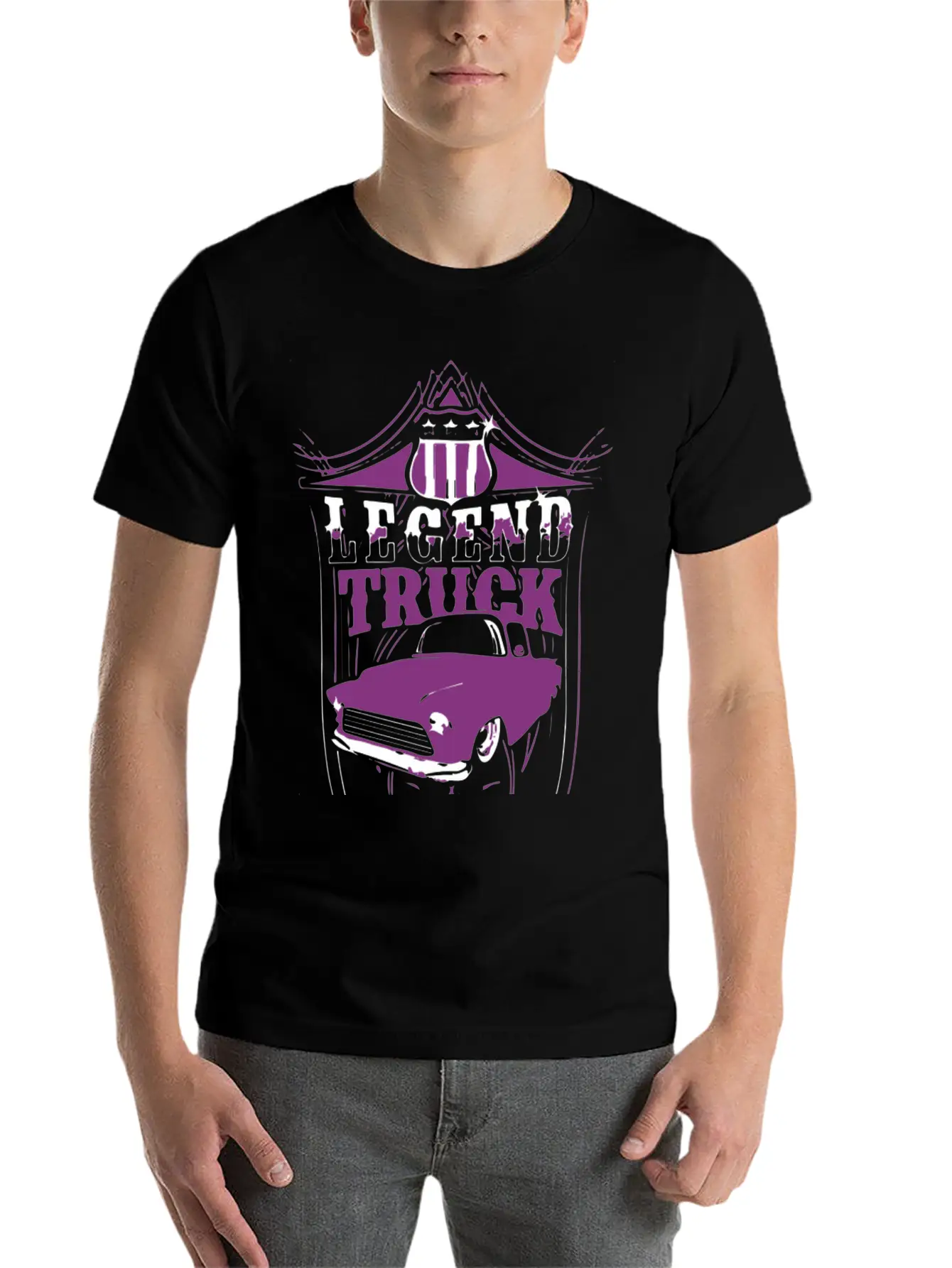Legend Truck Breathable Graphic T-Shirt – Perfect For Casual Days