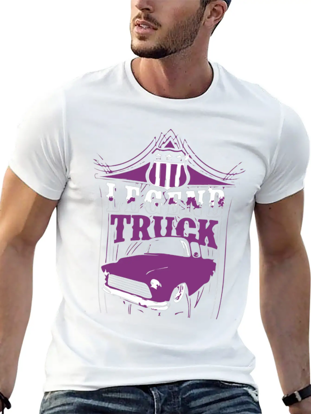 Legend Truck Breathable Graphic T-Shirt – Perfect For Casual Days