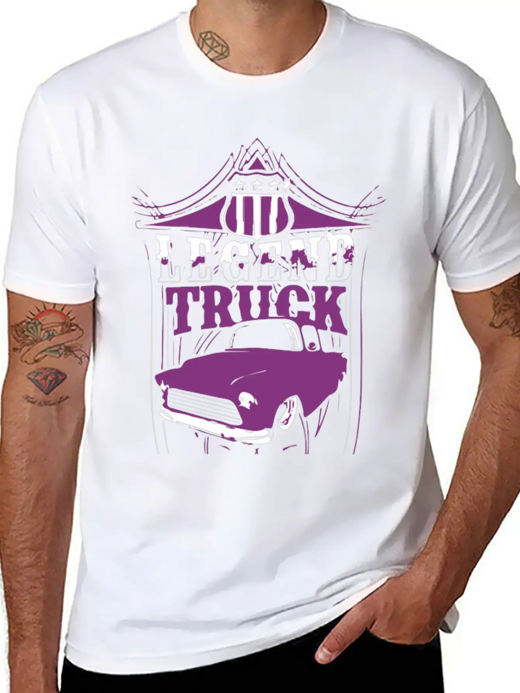 Legend Truck Breathable Graphic T-Shirt – Perfect For Casual Days