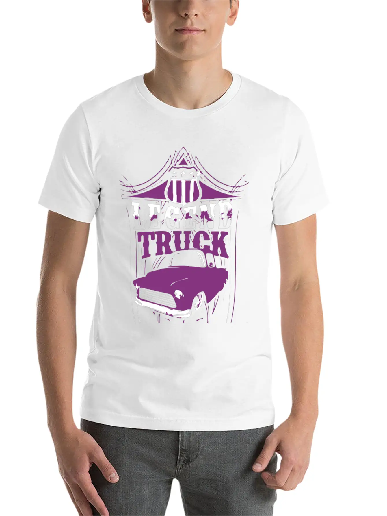 Legend Truck Breathable Graphic T-Shirt – Perfect For Casual Days