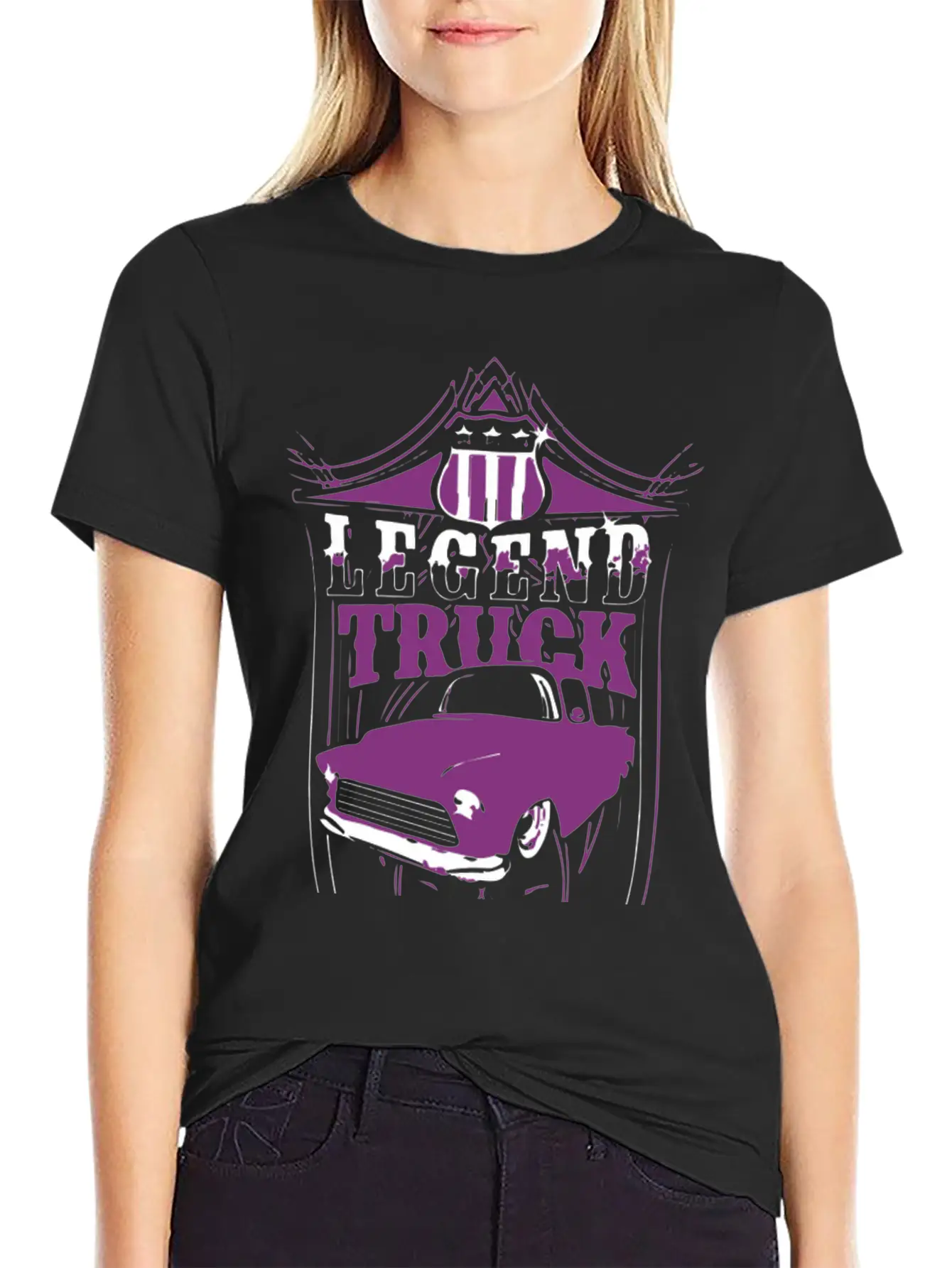 Legend Truck Breathable Graphic T-Shirt – Perfect For Casual Days