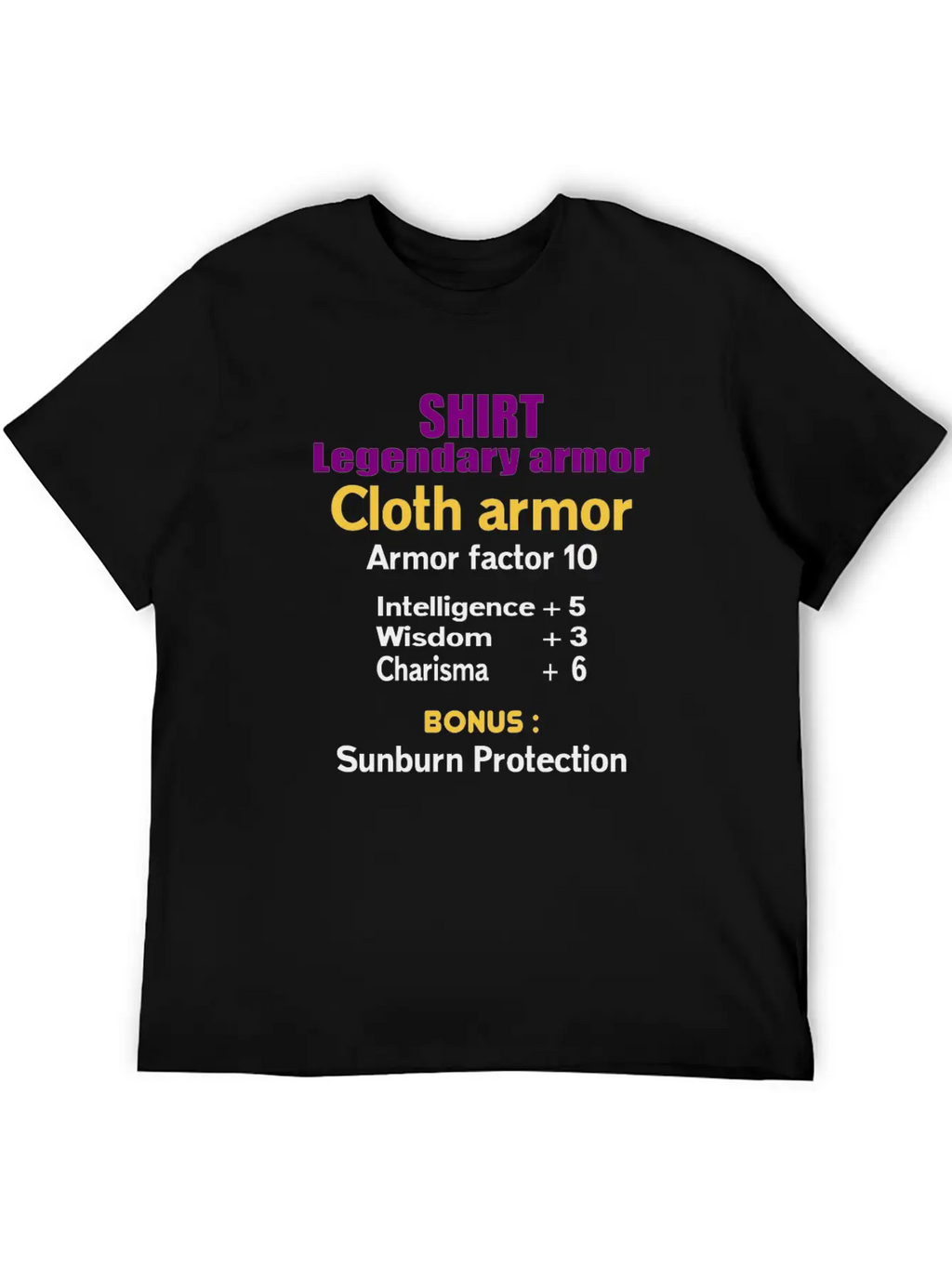 Legendary Cloth Armor Unisex Casual T-Shirt – Clean Design For Daily Comfort