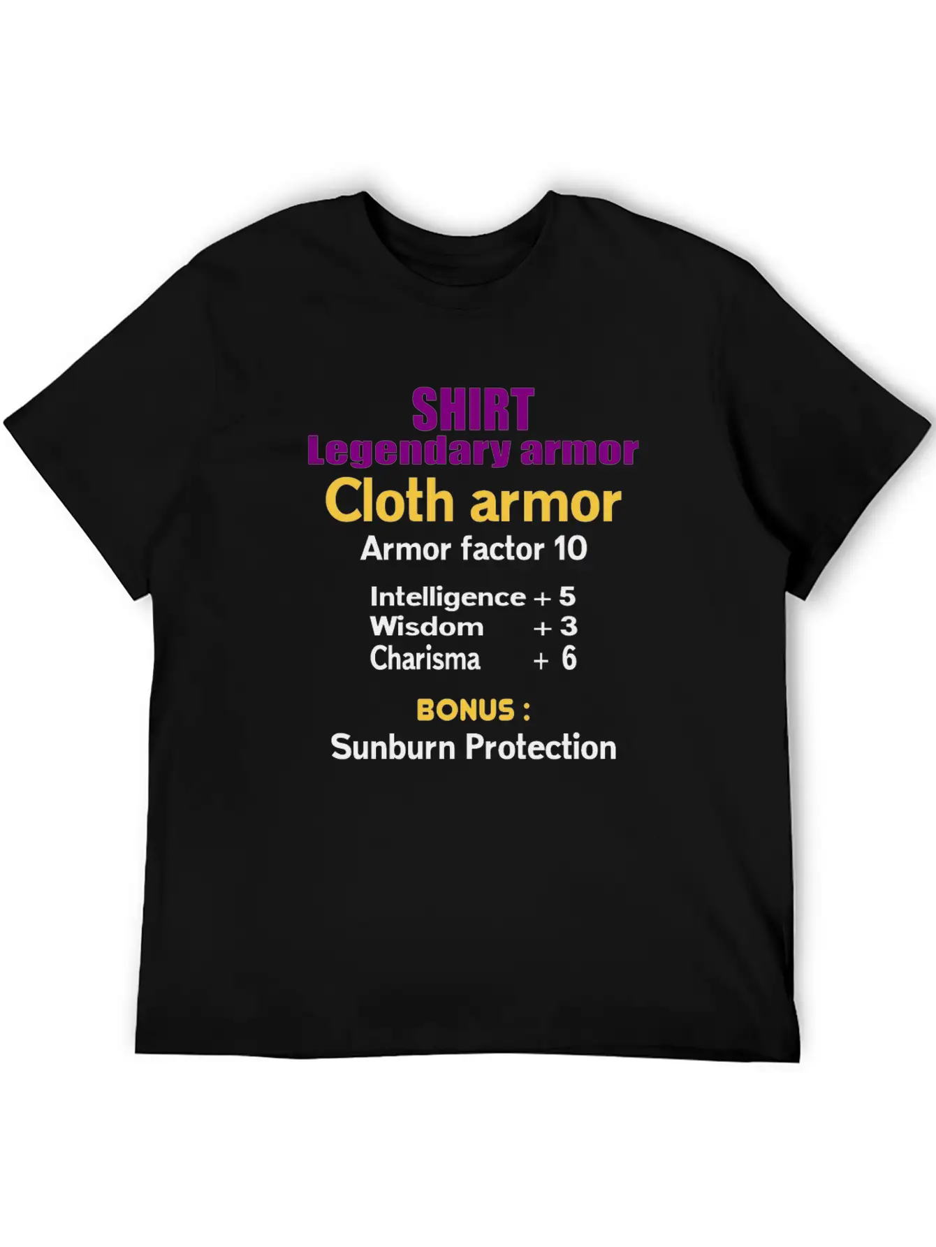 Legendary Cloth Armor Unisex Casual T-Shirt – Clean Design For Daily Comfort