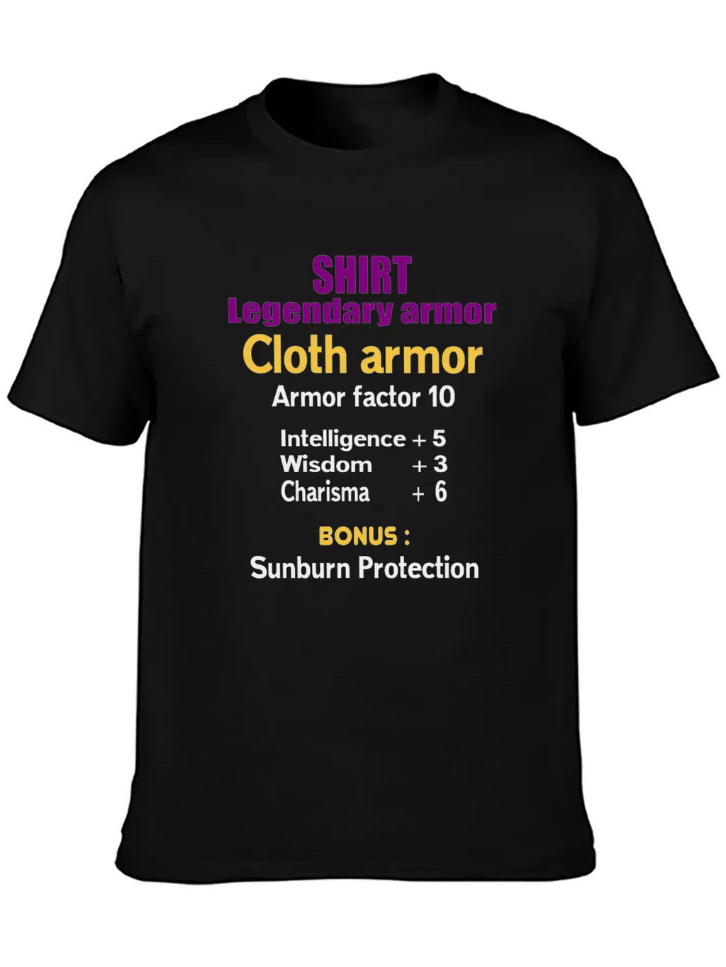 Legendary Cloth Armor Unisex Casual T-Shirt – Clean Design For Daily Comfort