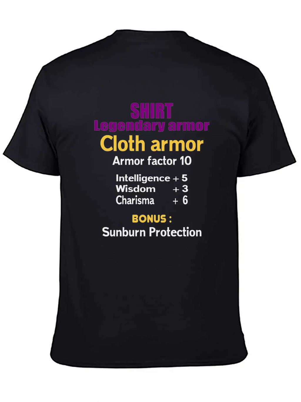 Legendary Cloth Armor Unisex Casual T-Shirt – Clean Design For Daily Comfort