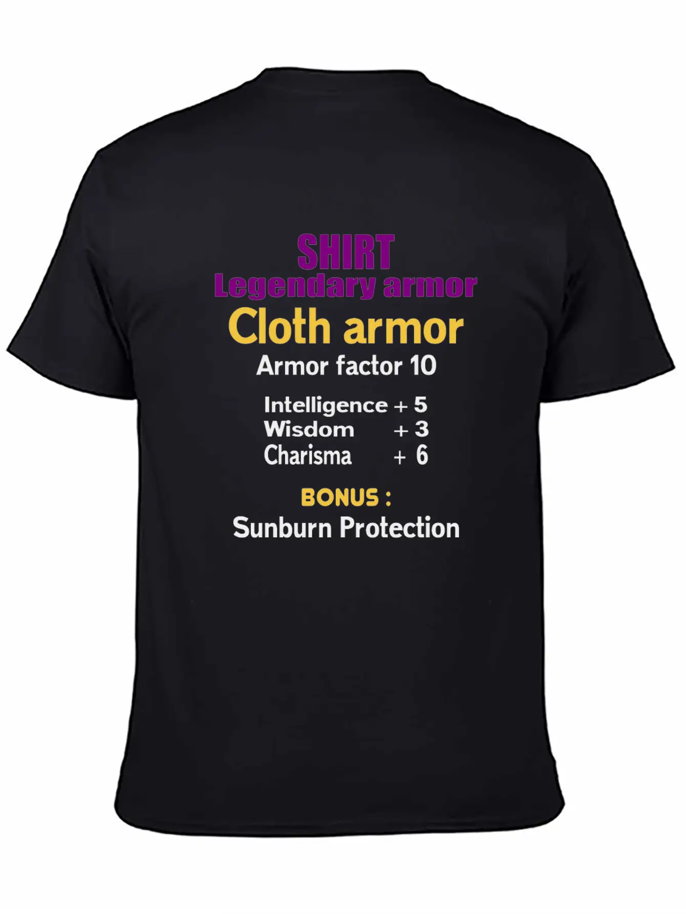 Legendary Cloth Armor Unisex Casual T-Shirt – Clean Design For Daily Comfort