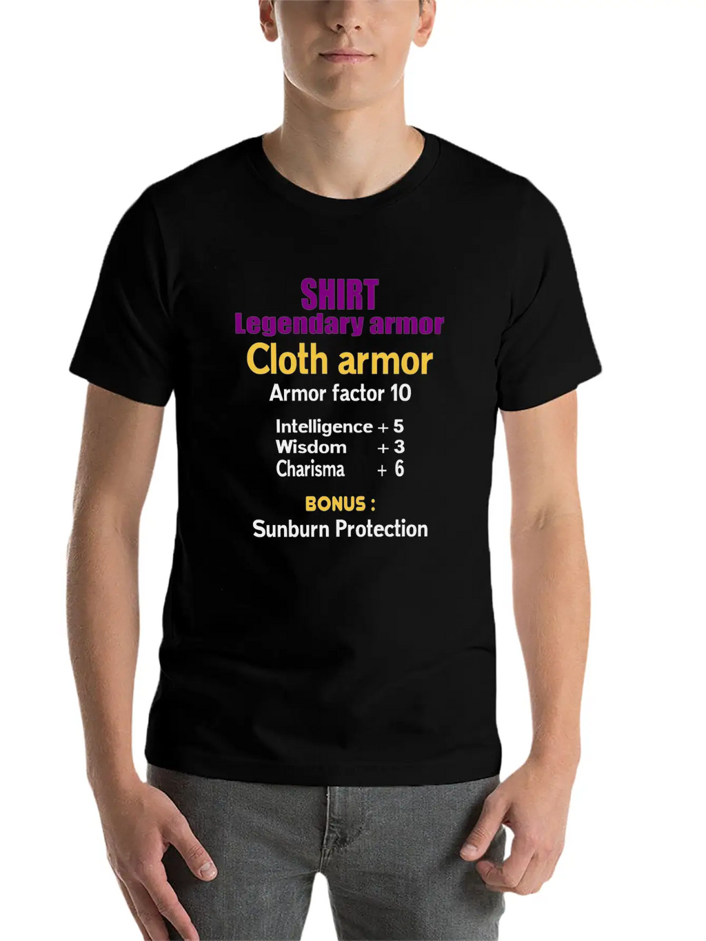 Legendary Cloth Armor Unisex Casual T-Shirt – Clean Design For Daily Comfort