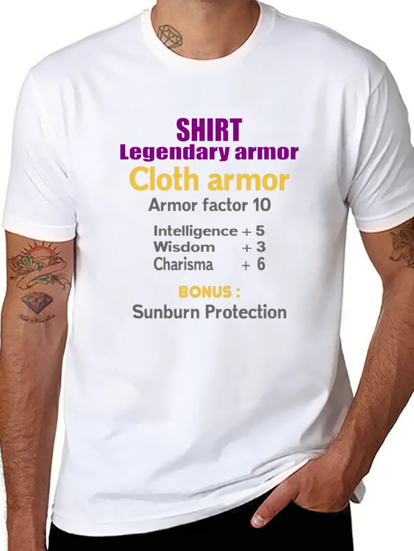 Legendary Cloth Armor Unisex Casual T-Shirt – Clean Design For Daily Comfort