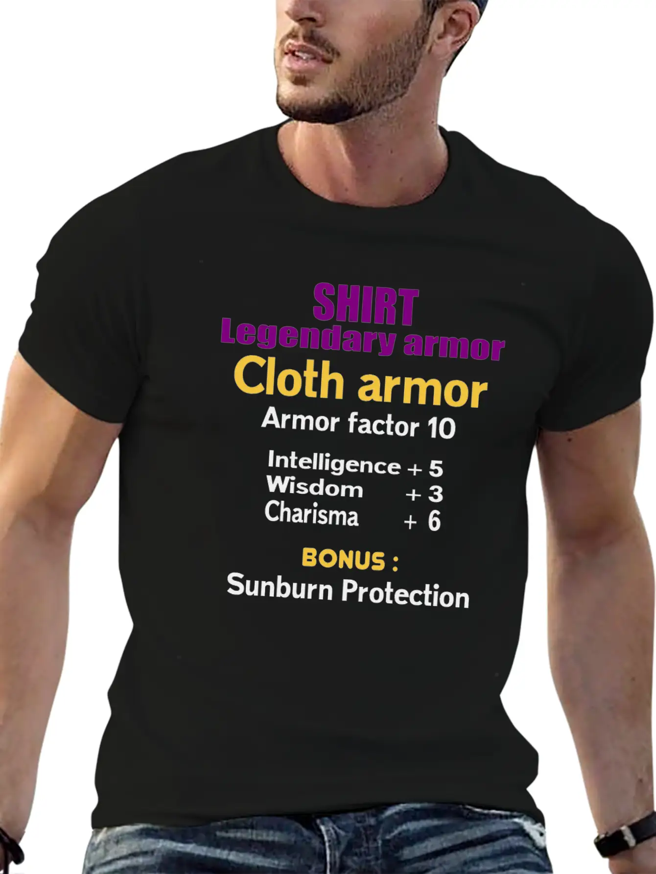 Legendary Cloth Armor Unisex Casual T-Shirt – Clean Design For Daily Comfort