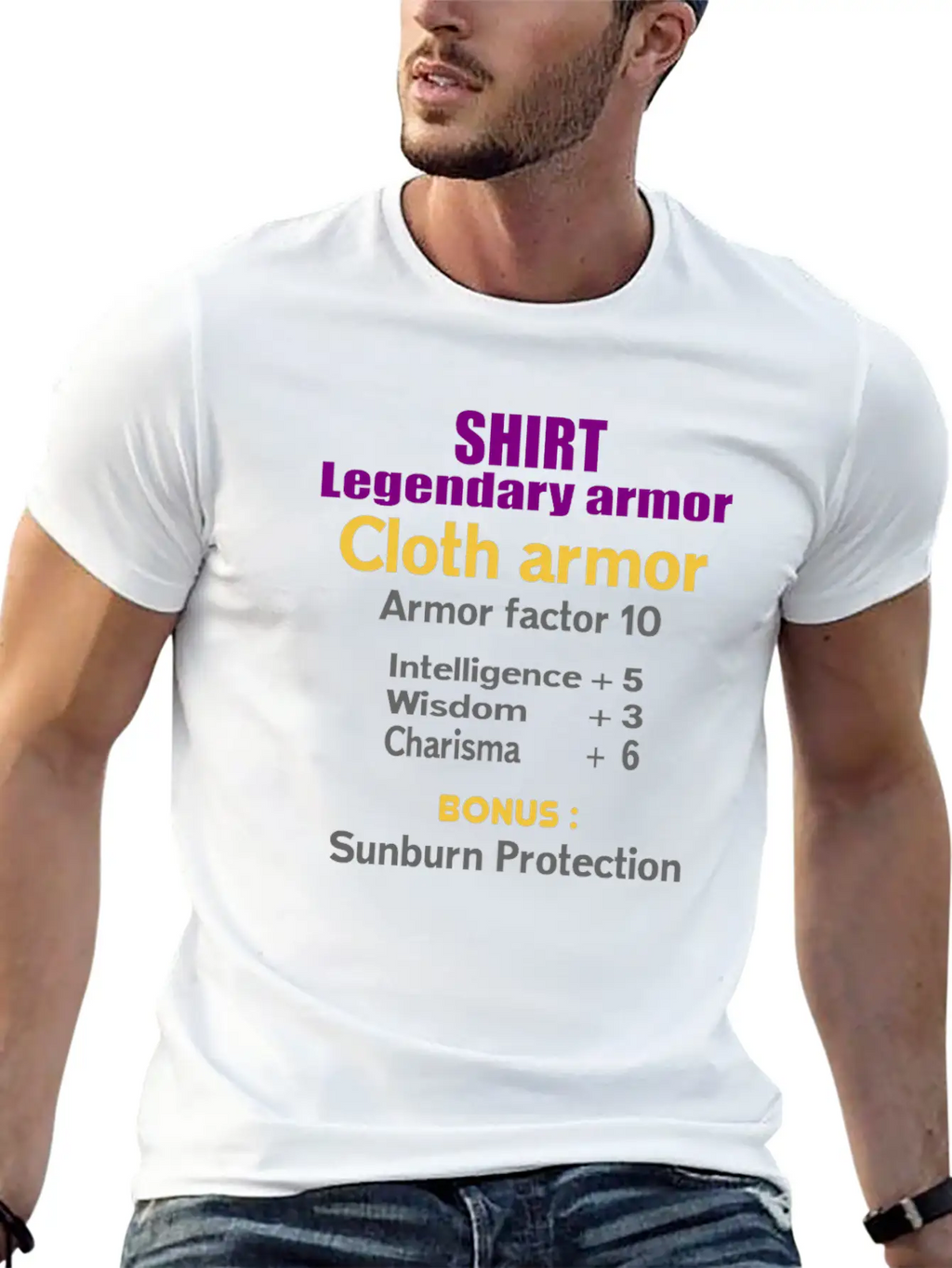 Legendary Cloth Armor Unisex Casual T-Shirt – Clean Design For Daily Comfort