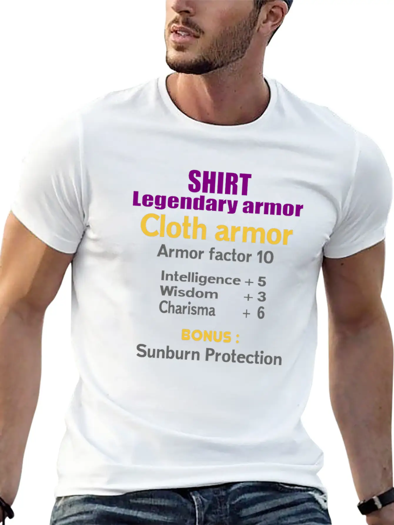 Legendary Cloth Armor Unisex Casual T-Shirt – Clean Design For Daily Comfort