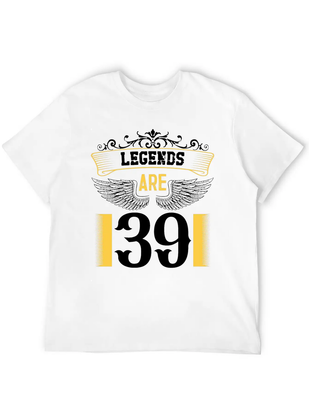 Legends Are 39 Years Old, Birthday Is 39 Relaxed Everyday Tee – Lightweight And Durable Cotton