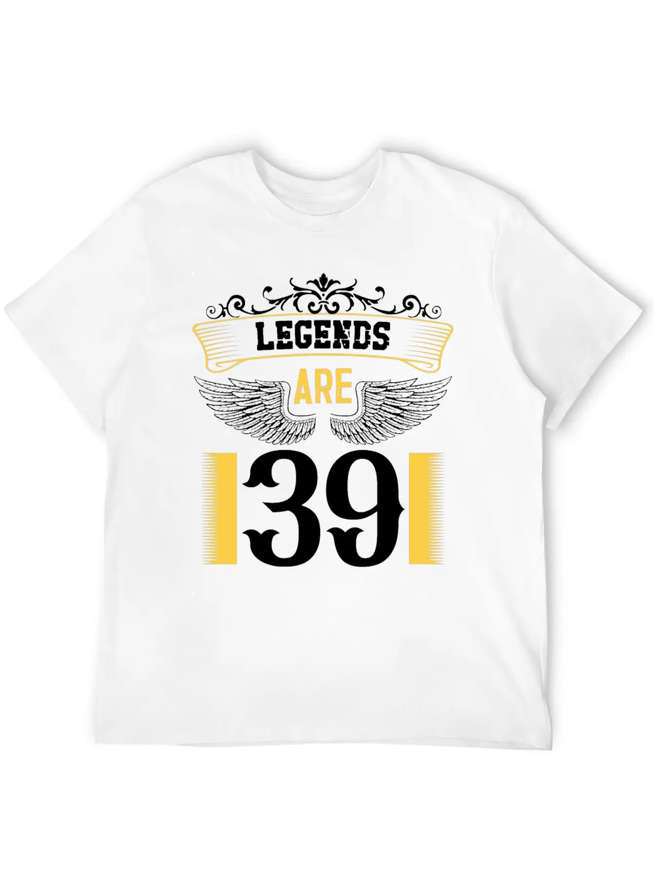 Legends Are 39 Years Old, Birthday Is 39 Relaxed Everyday Tee – Lightweight And Durable Cotton