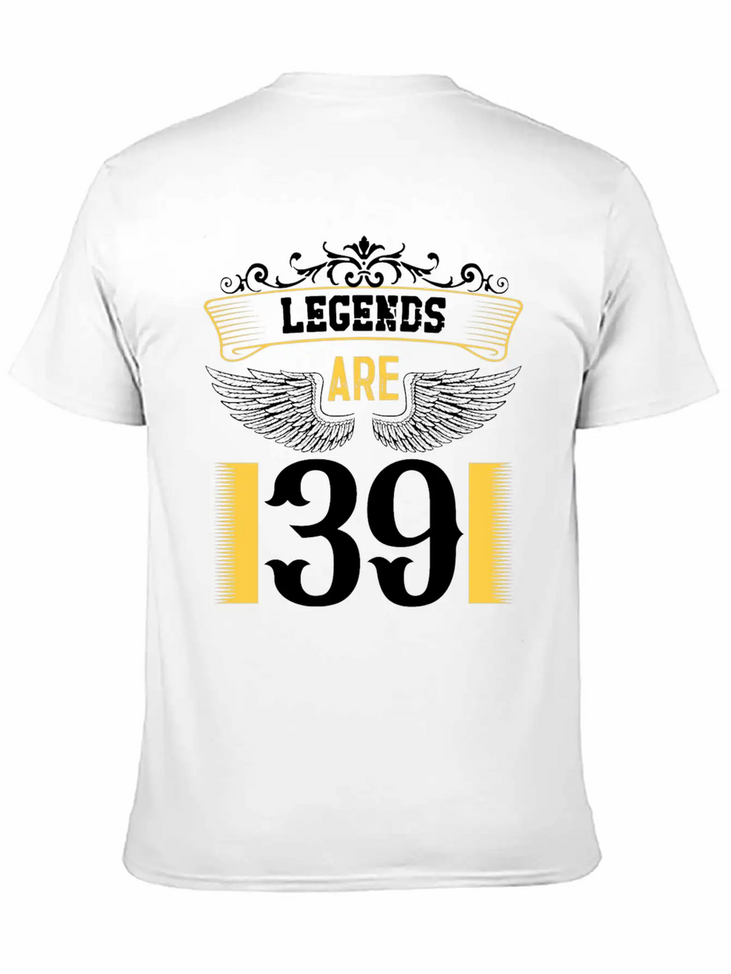 Legends Are 39 Years Old, Birthday Is 39 Relaxed Everyday Tee – Lightweight And Durable Cotton
