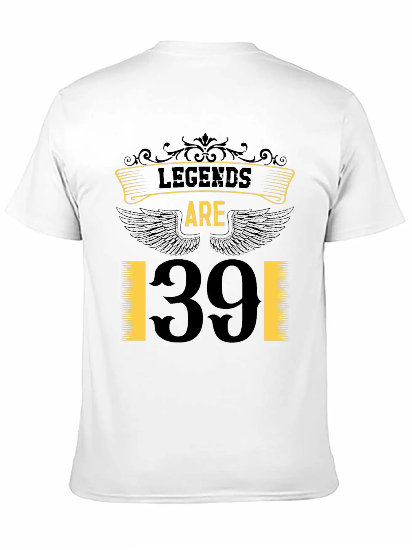 Legends Are 39 Years Old, Birthday Is 39 Relaxed Everyday Tee – Lightweight And Durable Cotton