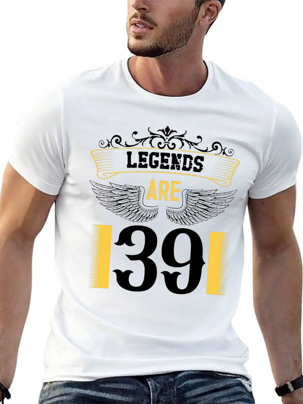 Legends Are 39 Years Old, Birthday Is 39 Relaxed Everyday Tee – Lightweight And Durable Cotton