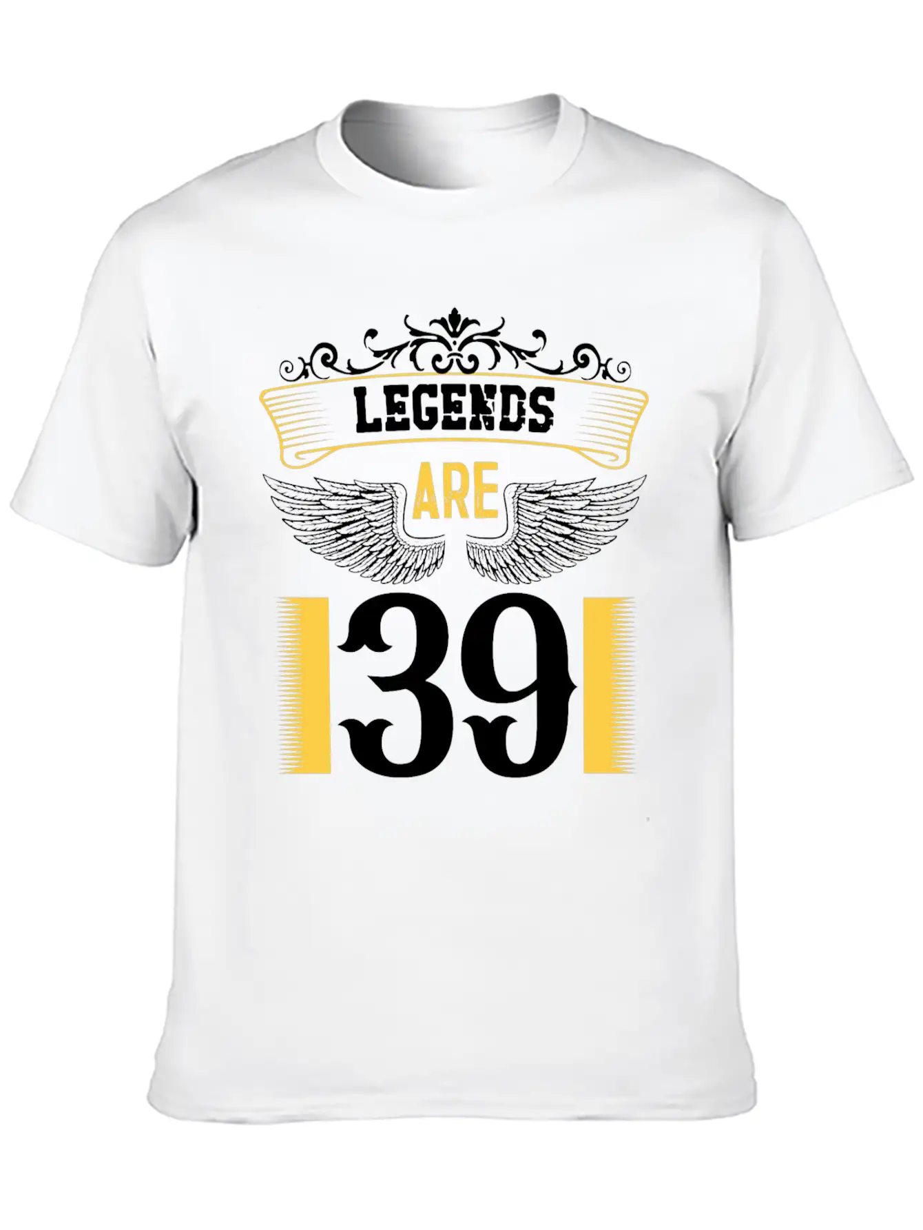 Legends Are 39 Years Old, Birthday Is 39 Relaxed Everyday Tee – Lightweight And Durable Cotton