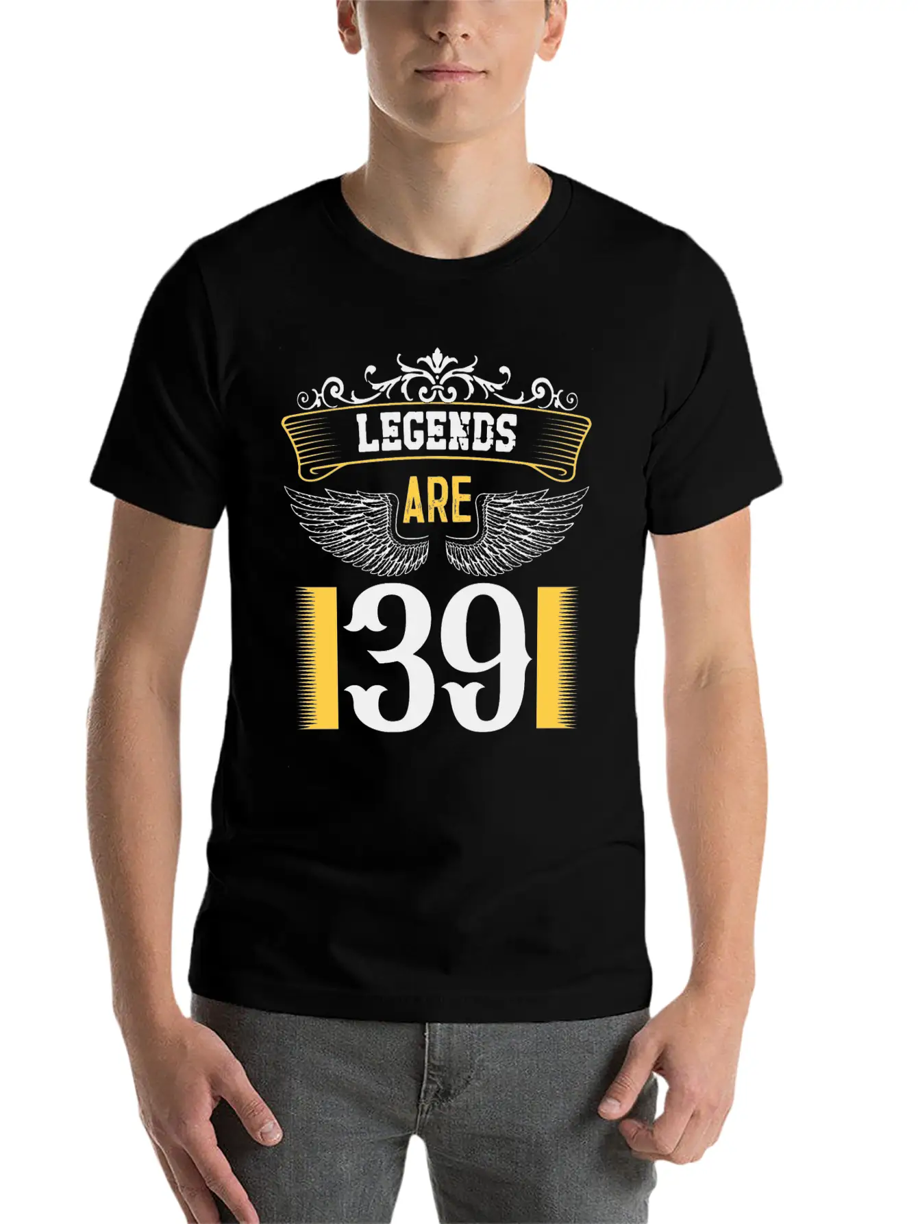 Legends Are 39 Years Old, Birthday Is 39 Relaxed Everyday Tee – Lightweight And Durable Cotton