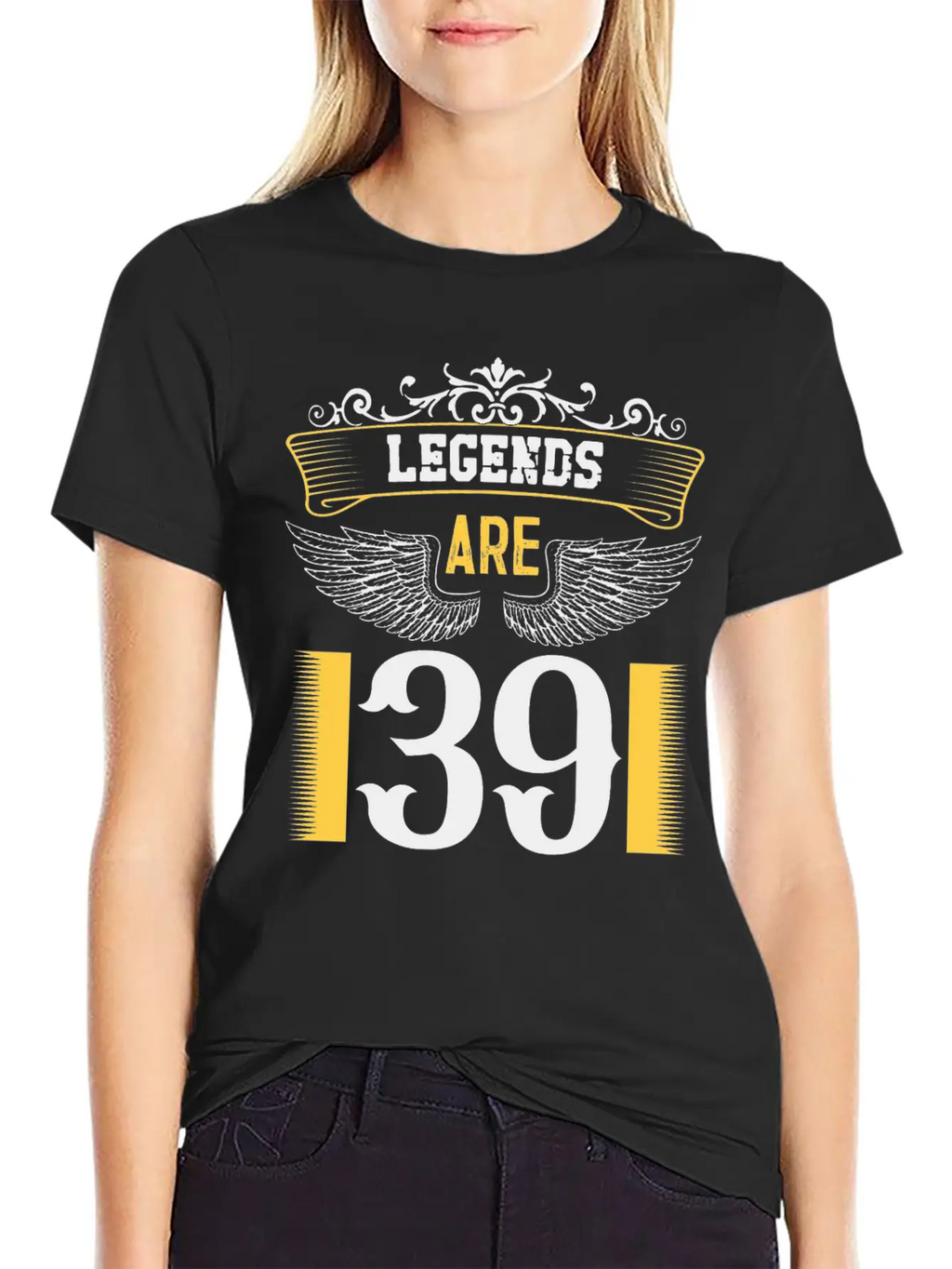 Legends Are 39 Years Old, Birthday Is 39 Relaxed Everyday Tee – Lightweight And Durable Cotton