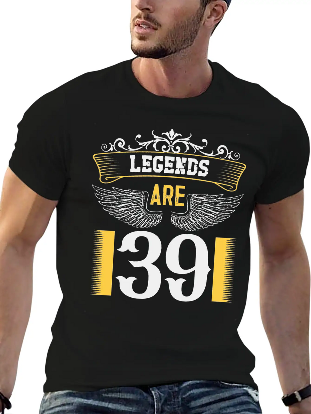 Legends Are 39 Years Old, Birthday Is 39 Relaxed Everyday Tee – Lightweight And Durable Cotton
