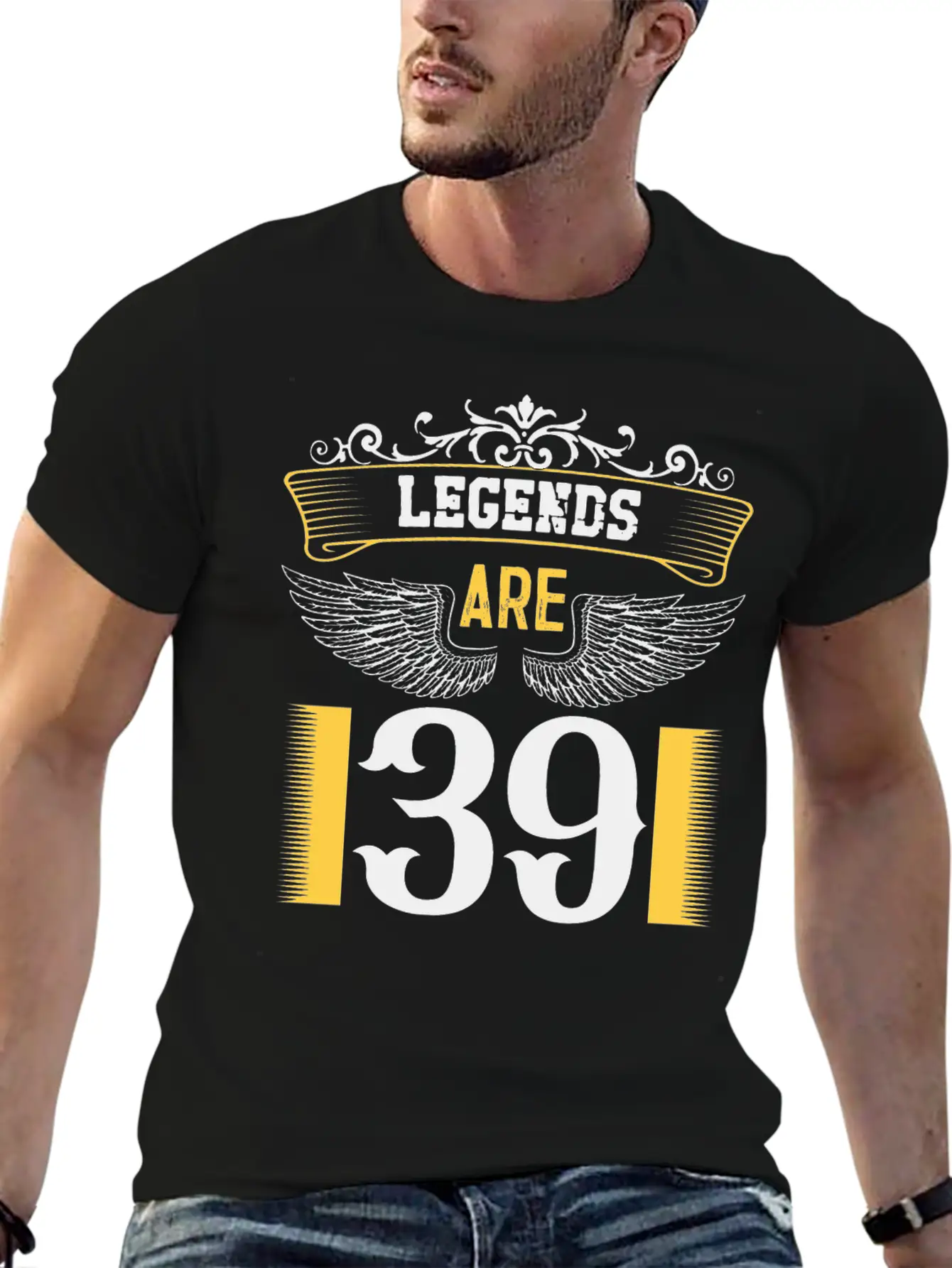 Legends Are 39 Years Old, Birthday Is 39 Relaxed Everyday Tee – Lightweight And Durable Cotton
