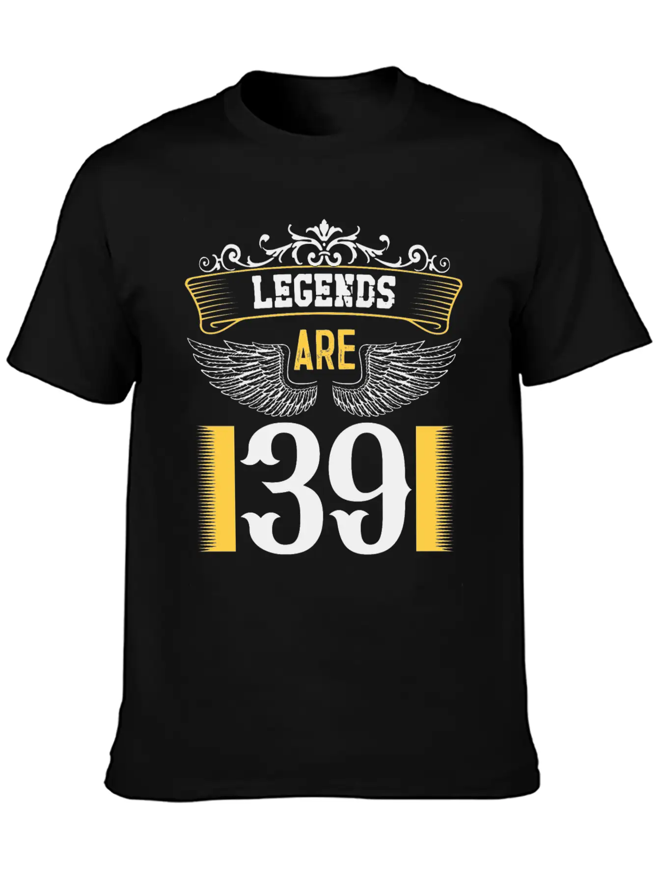 Legends Are 39 Years Old, Birthday Is 39 Relaxed Everyday Tee – Lightweight And Durable Cotton