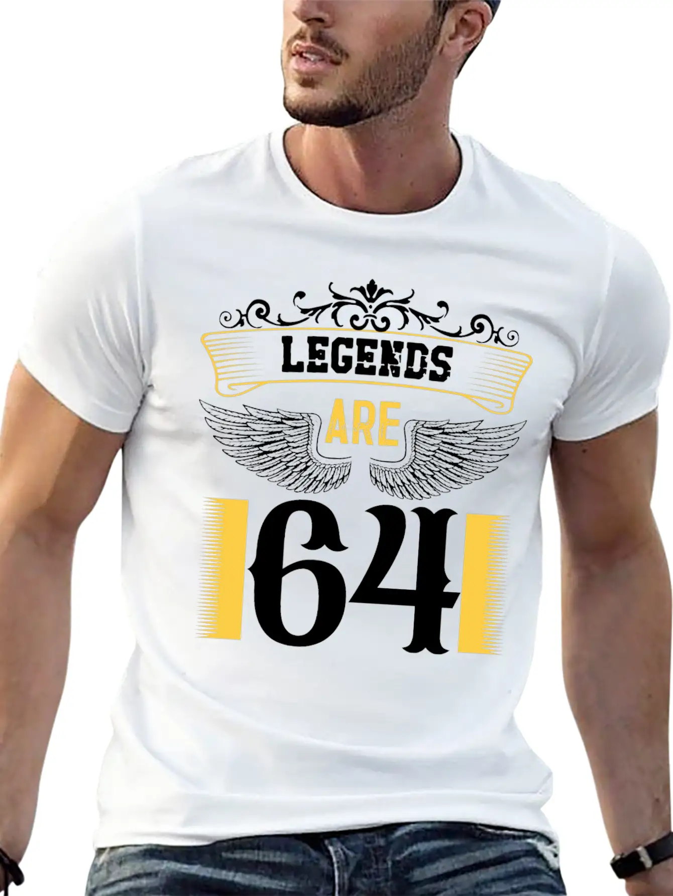 Legends Are 64 Years Old, Birthday Is 64 Essential Cotton Tee For Daily Outfits – Unisex Style