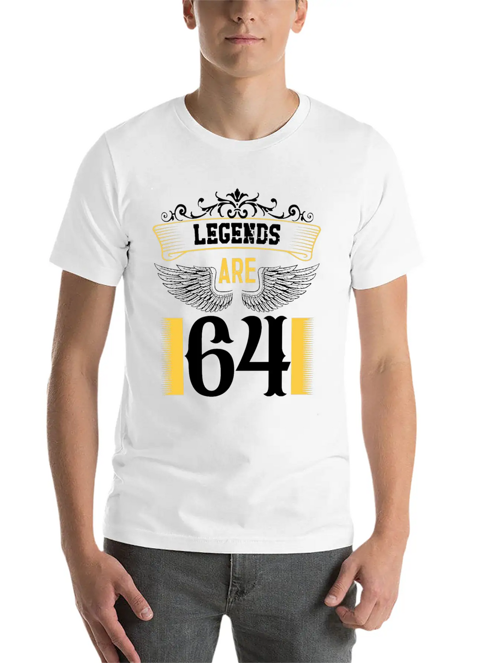 Legends Are 64 Years Old, Birthday Is 64 Essential Cotton Tee For Daily Outfits – Unisex Style
