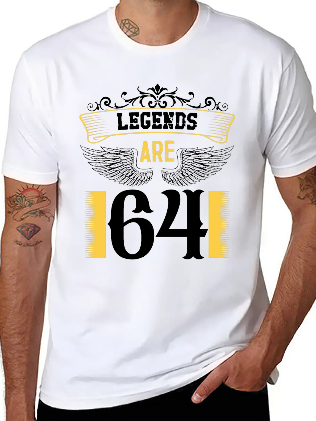 Legends Are 64 Years Old, Birthday Is 64 Essential Cotton Tee For Daily Outfits – Unisex Style