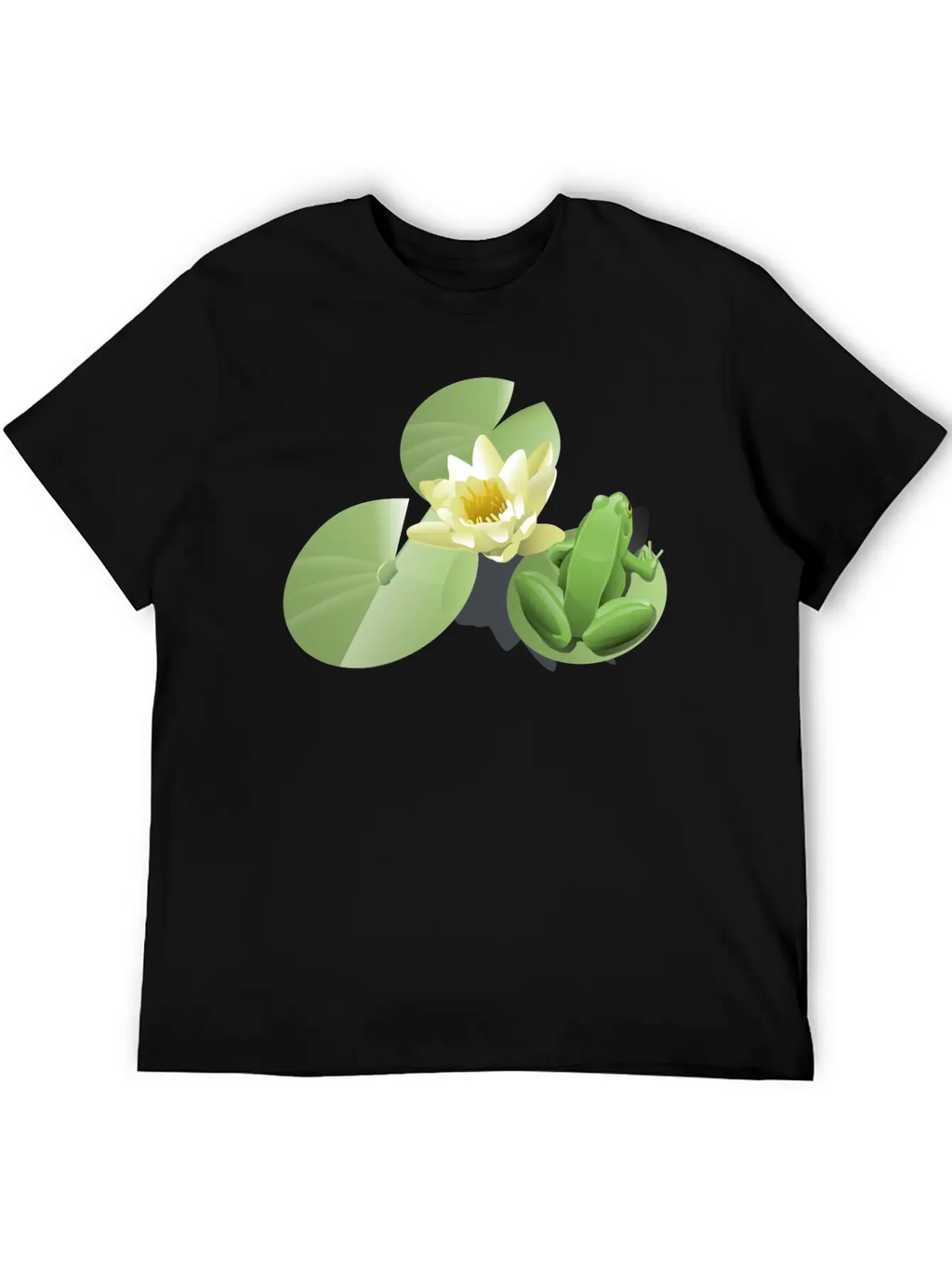 Leland Mcinnes Frog On A Lily Pad 2400px Relaxed Everyday Tee – Lightweight And Durable Cotton