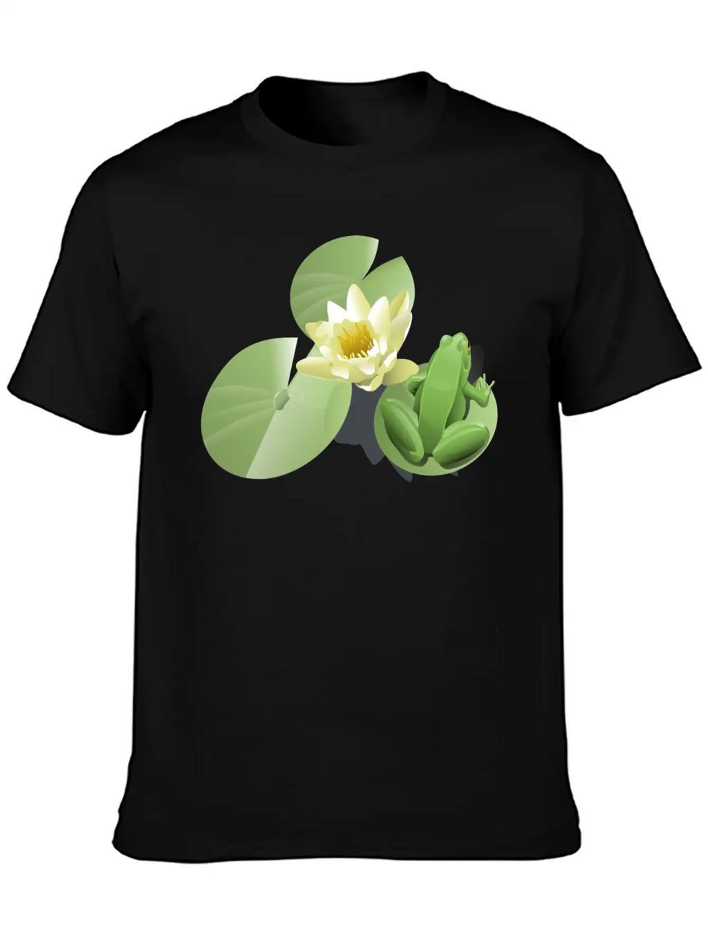Leland Mcinnes Frog On A Lily Pad 2400px Relaxed Everyday Tee – Lightweight And Durable Cotton