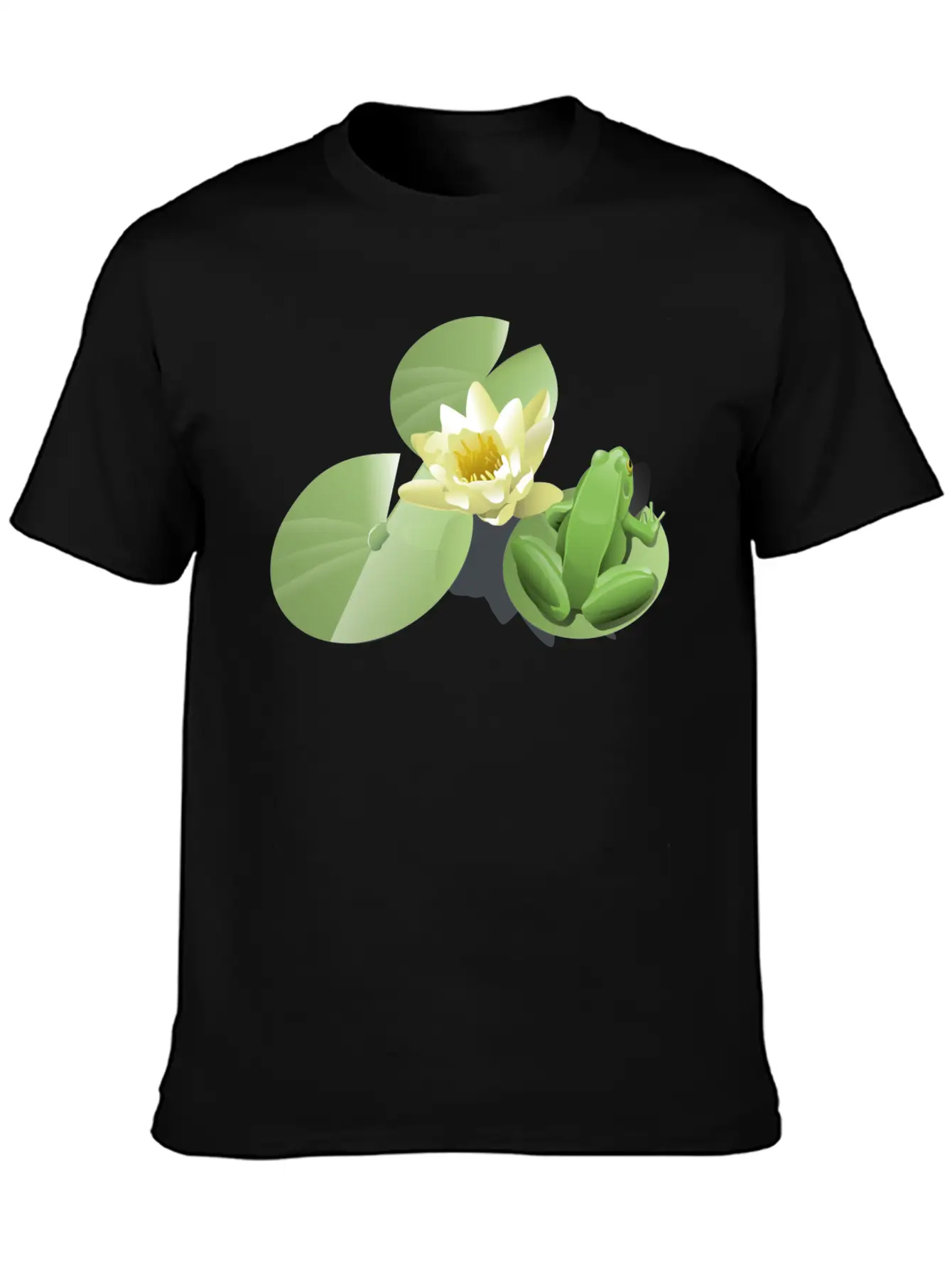 Leland Mcinnes Frog On A Lily Pad 2400px Relaxed Everyday Tee – Lightweight And Durable Cotton