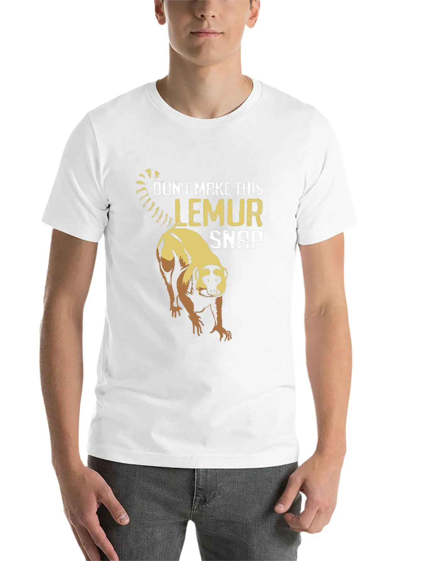Lemur Monkey Madagascar Jungle Aye Aye Zoo Galago Stylish Everyday T-Shirt – Unisex Basic Cotton Tee