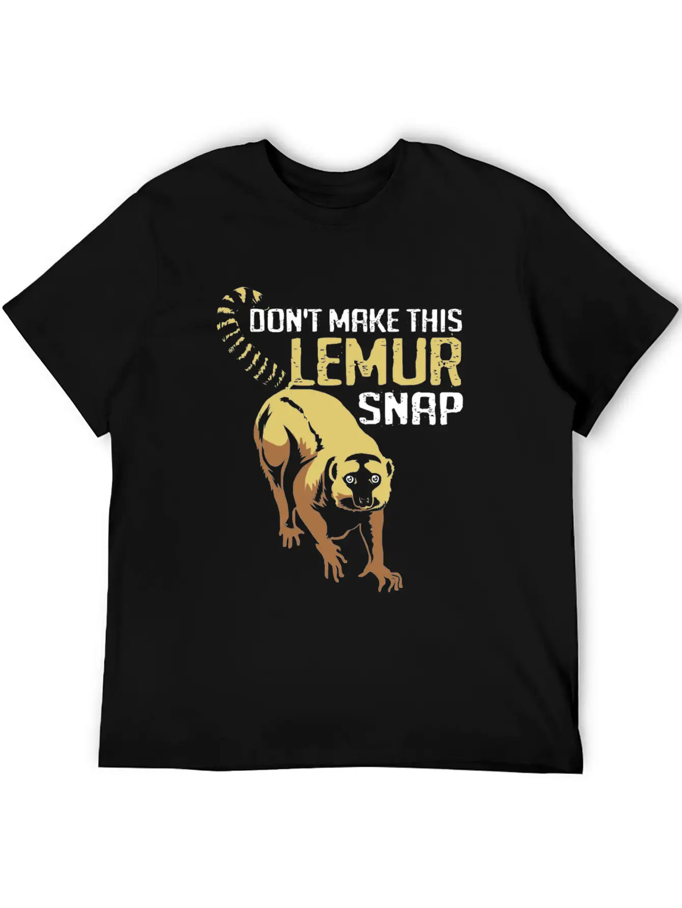 Lemur Monkey Madagascar Jungle Aye Aye Zoo Galago Stylish Everyday T-Shirt – Unisex Basic Cotton Tee