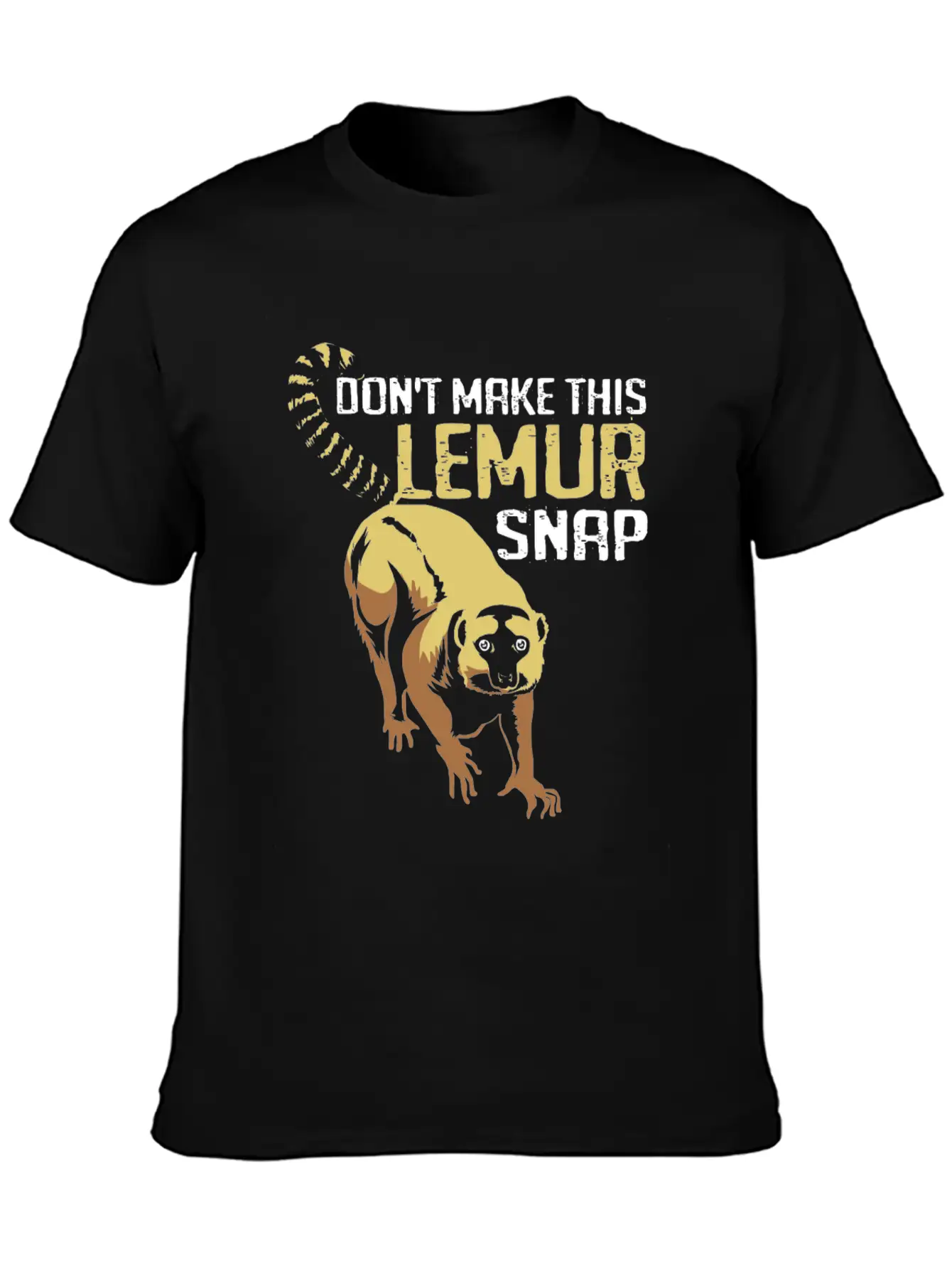Lemur Monkey Madagascar Jungle Aye Aye Zoo Galago Stylish Everyday T-Shirt – Unisex Basic Cotton Tee