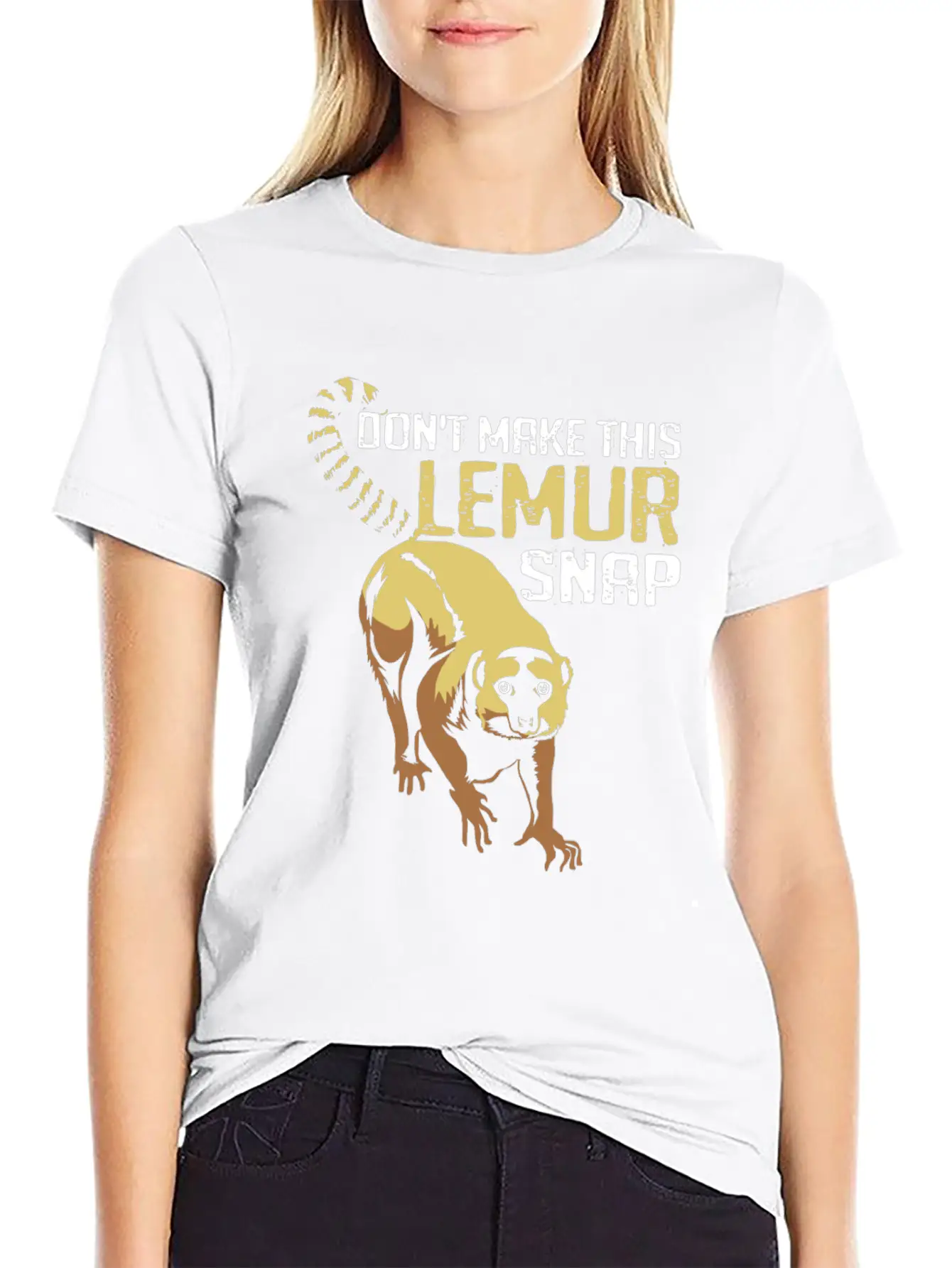 Lemur Monkey Madagascar Jungle Aye Aye Zoo Galago Stylish Everyday T-Shirt – Unisex Basic Cotton Tee