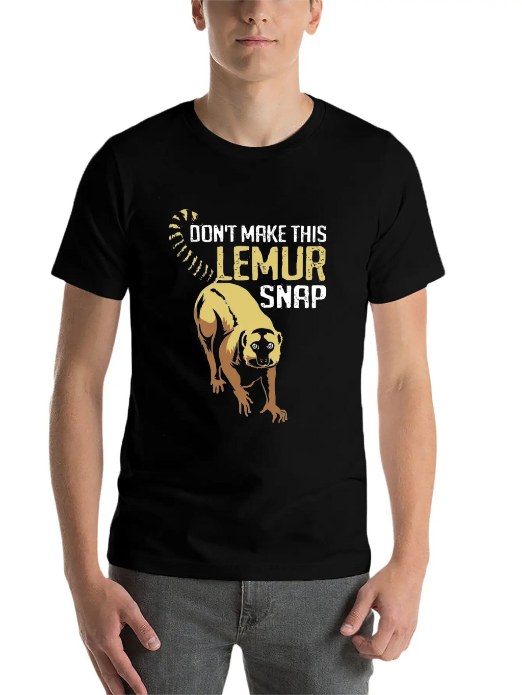 Lemur Monkey Madagascar Jungle Aye Aye Zoo Galago Stylish Everyday T-Shirt – Unisex Basic Cotton Tee