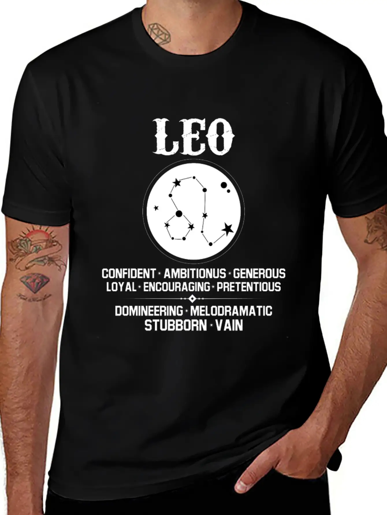 Leo Zodiac Sign Essential Cotton Tee For Daily Outfits – Unisex Style