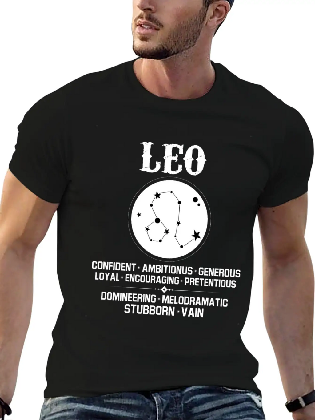 Leo Zodiac Sign Essential Cotton Tee For Daily Outfits – Unisex Style