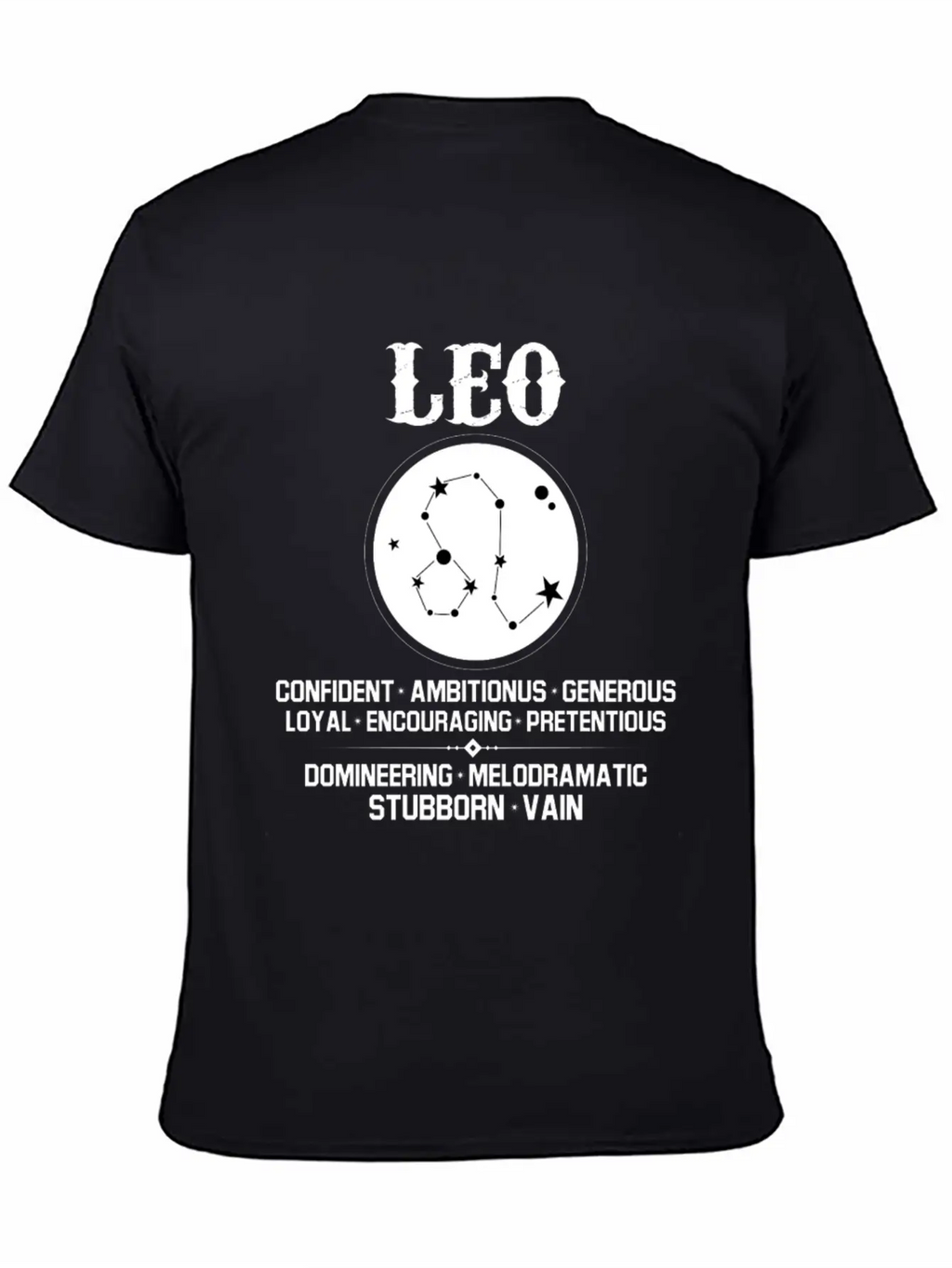 Leo Zodiac Sign Essential Cotton Tee For Daily Outfits – Unisex Style